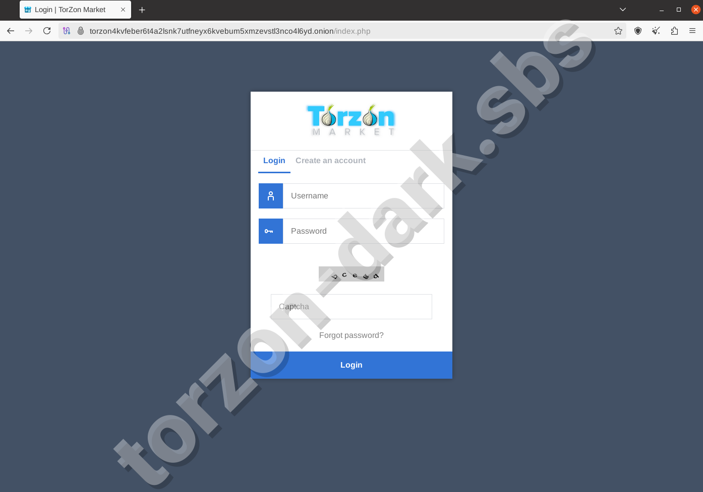 Torzon Darknet Market Login Screen - Torzon Official