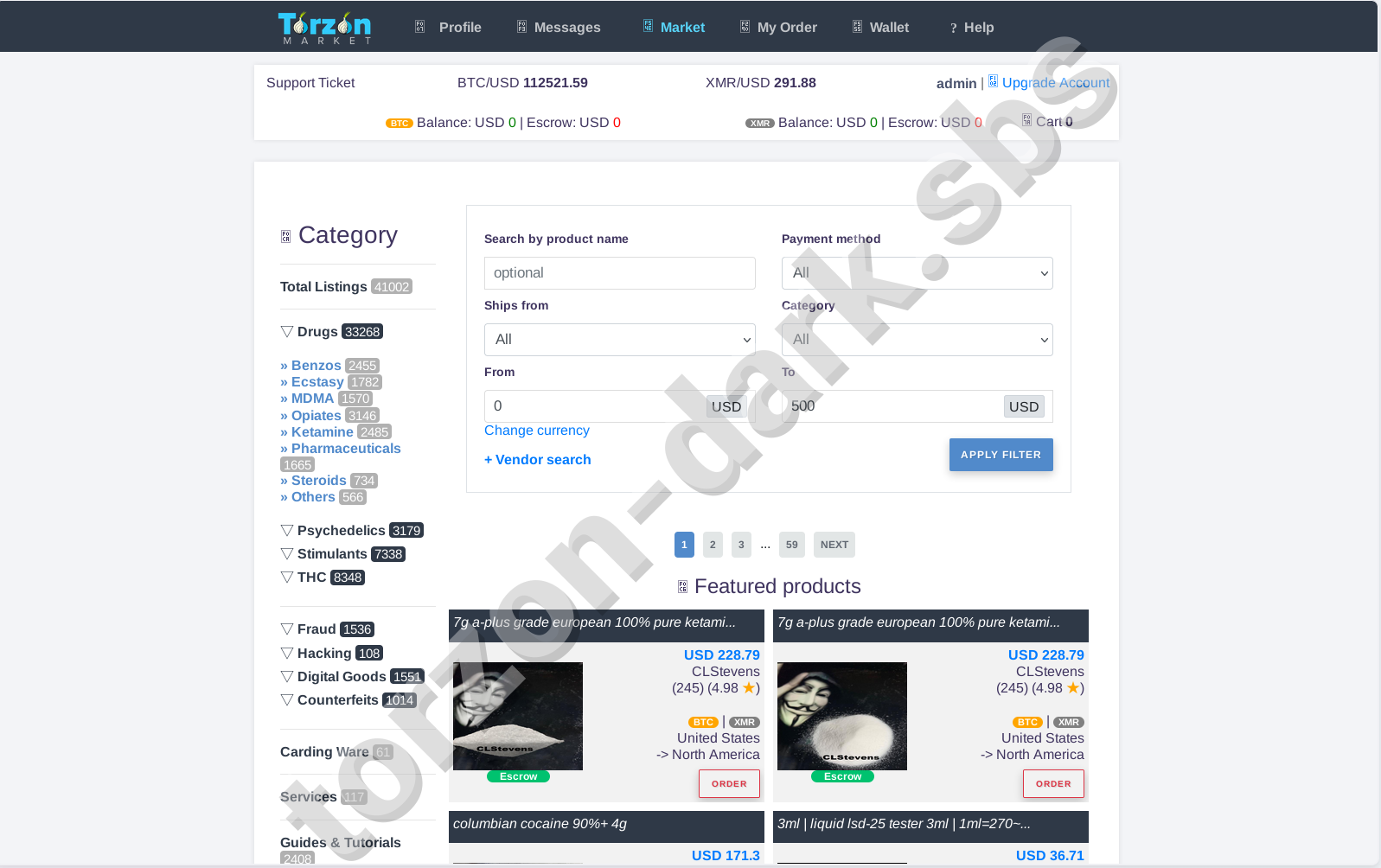 Torzon Marketplace Product Listings - Torzon Darknet Market